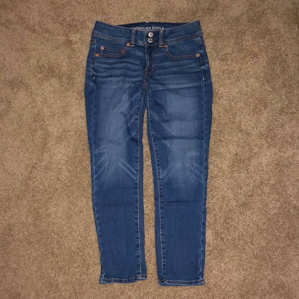 Sz 4 American Eagle Skinny Crop Jeans